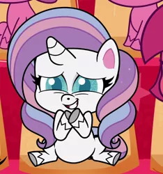 Size: 716x766 | Tagged: safe, derpibooru import, screencap, potion nova, pony, unicorn, my little pony: pony life, the great collide, spoiler:pony life s01e26, cropped, cute, image, jpeg, novabetes, sitting, solo