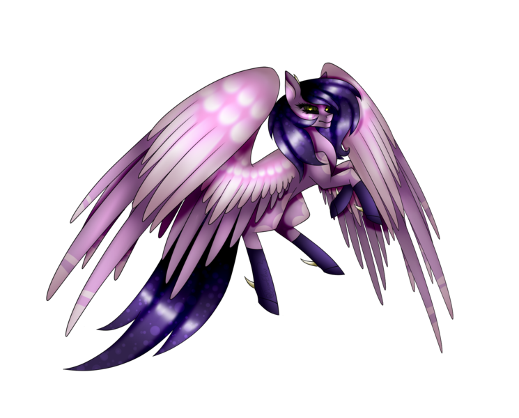 Size: 1800x1450 | Tagged: safe, artist:minelvi, derpibooru import, oc, unofficial characters only, pegasus, pony, black sclera, eyelashes, flying, image, pegasus oc, png, rearing, simple background, socks (coat marking), solo, transparent background, wings