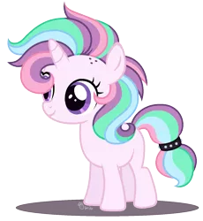 Size: 1302x1413 | Tagged: safe, artist:strawberry-spritz, derpibooru import, oc, pony, unicorn, female, filly, image, magical lesbian spawn, offspring, parent:lilymoon, parent:sweetie belle, parents:sweetiemoon, png, simple background, solo, transparent background