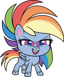 Size: 4970x5980 | Tagged: safe, artist:cirillaq, derpibooru import, rainbow dash, pegasus, pony, my little pony: pony life, the best of the worst, spoiler:pony life s01e02, absurd resolution, female, image, mare, png, simple background, solo, transparent background, vector