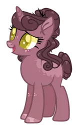 Size: 400x631 | Tagged: dead source, safe, artist:rose-moonlightowo, derpibooru import, oc, pony, unicorn, base used, female, image, mare, offspring, parent:cheese sandwich, parent:pinkie pie, parents:cheesepie, png, simple background, solo, transparent background