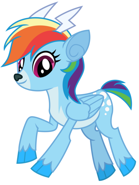 Size: 1024x1357 | Tagged: safe, artist:cloudyglow, artist:emeraldblast63, derpibooru import, idw, rainbow dash, deer, deer pony, original species, reindeer, spoiler:comicholiday2015, cute, dashabetes, idw showified, image, looking at you, png, reindeer dash, reindeerified, simple background, solo, species swap, transparent background, vector