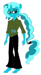 Size: 331x597 | Tagged: safe, artist:hubfanlover678, artist:loomytyranny, derpibooru import, oc, unofficial characters only, hybrid, unicorn, equestria girls, artist, barefoot, fanart, feet, hippie, image, male, png, simple background, solo, teacher, transparent background