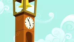 Size: 1280x720 | Tagged: safe, derpibooru import, screencap, hearts and hooves day (episode), background, bell, clock tower, image, no pony, png, ponyville, scenic ponyville