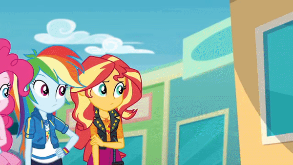 Size: 600x338 | Tagged: safe, derpibooru import, screencap, applejack, fluttershy, pinkie pie, rainbow dash, rarity, sci-twi, sunset shimmer, twilight sparkle, vignette valencia, equestria girls, equestria girls series, rollercoaster of friendship, animated, applejack is not amused, applejack's hat, belt, bowtie, bracelet, clothes, cowboy hat, crossed arms, cute, cutie mark, cutie mark on clothes, dab, denim skirt, diapinkes, equestria land, geode of empathy, geode of fauna, geode of shielding, geode of sugar bombs, geode of super speed, geode of super strength, geode of telekinesis, gif, glasses, hairpin, hat, image, jacket, jewelry, leather jacket, magical geodes, mobile phone, peace sign, phone, ponytail, rainbow dab, rarity peplum dress, shimmerbetes, shyabetes, skirt, smartphone, tanktop, twiabetes, unamused, wall of tags