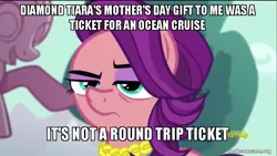 Size: 800x450 | Tagged: safe, derpibooru import, edit, edited screencap, screencap, spoiled rich, crusaders of the lost mark, caption, female, image, image macro, jpeg, meme, mother's day, solo, text