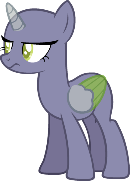 Size: 975x1355 | Tagged: safe, artist:pegasski, derpibooru import, oc, unofficial characters only, alicorn, pony, the maud couple, alicorn oc, bald, base, eyelashes, frown, grumpy, horn, image, png, simple background, solo, transparent background, two toned wings, wings