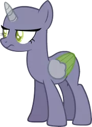 Size: 975x1355 | Tagged: safe, artist:pegasski, derpibooru import, oc, unofficial characters only, alicorn, pony, the maud couple, alicorn oc, bald, base, eyelashes, frown, grumpy, horn, image, png, simple background, solo, transparent background, two toned wings, wings