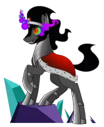 Size: 900x1100 | Tagged: safe, artist:enigmadoodles, derpibooru import, king sombra, pony, dark magic, image, magic, png, simple background, solo, transparent background