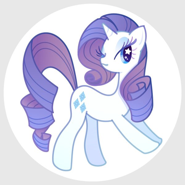 Size: 1200x1200 | Tagged: safe, artist:boon_9, derpibooru import, part of a set, rarity, pony, unicorn, circle background, female, image, jpeg, mare, one eye closed, solo, starry eyes, wingding eyes, wink