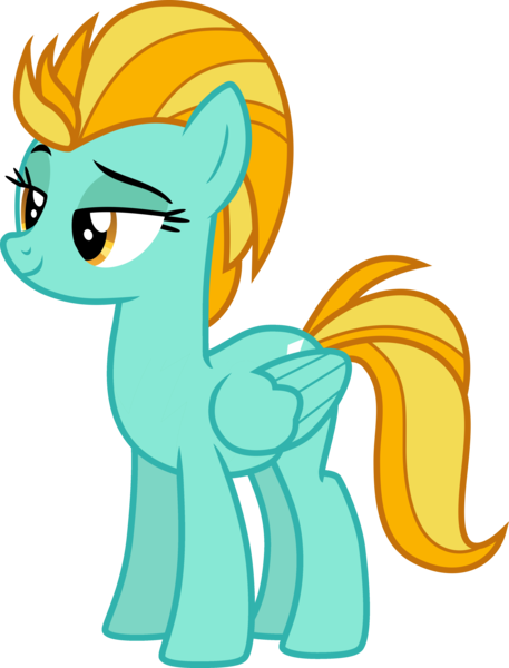 Size: 3421x4496 | Tagged: safe, artist:hendro107, derpibooru import, edit, vector edit, lightning dust, pegasus, pony, female, image, mare, png, simple background, smiling, solo, transparent background, vector