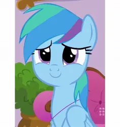 Size: 1080x1144 | Tagged: safe, artist:lillycloudart, derpibooru import, edit, edited screencap, screencap, oc, oc:lily cloud, unofficial characters only, pegasus, pony, bust, eyelashes, female, image, jewelry, jpeg, mare, necklace, pegasus oc, smiling, solo, wings