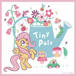 Size: 1080x1080 | Tagged: safe, artist:mylittleponyjpn, derpibooru import, official, part of a set, fluttershy, pegasus, pony, cute, flower, image, jpeg, solo, watering can