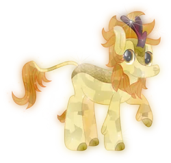 Size: 7004x6666 | Tagged: safe, artist:lincolnbrewsterfan, derpibooru import, kirin oc, oc, oc:leo nine, unofficial characters only, crystal pony, hybrid, kirin, absurd resolution, cloven hooves, crystal kirin, cute, derpibooru exclusive, grin, happy, image, leonine tail, looking at you, male, nineabetes, no base, png, raised hoof, simple background, smiling, smiling at you, solo, transparent background, unshorn fetlocks