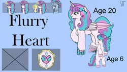 Size: 1280x720 | Tagged: safe, artist:schumette14, derpibooru import, princess flurry heart, alicorn, flurry heart's story, crystal empire, future, image, jpeg, next generation, offspring, parent:princess cadance, parent:shining armor, parents:shiningcadance, redesign, story in the source, story included