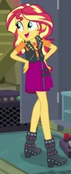 Size: 201x487 | Tagged: safe, derpibooru import, screencap, sunset shimmer, costume conundrum, costume conundrum: sunset shimmer, equestria girls, equestria girls series, spoiler:eqg series (season 2), cropped, female, geode of empathy, image, magical geodes, png, solo