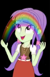 Size: 1098x1680 | Tagged: safe, derpibooru import, edit, edited screencap, screencap, starlight, equestria girls, equestria girls series, background human, eco kids, idiot box, image, imagination, jpeg, rainbow, spongebob reference, spongebob squarepants