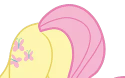 Size: 1194x747 | Tagged: safe, artist:gmaplay, derpibooru import, fluttershy, pegasus, pony, ass, ass up, butt, butt only, face down ass up, flutterbutt, image, png, simple background, solo, transparent background