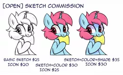 Size: 1414x861 | Tagged: safe, artist:handgunboi, derpibooru import, pony, advertisement, commission info, image, jpeg, open commission, sketch