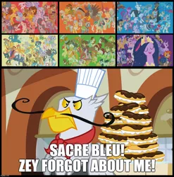 Size: 1134x1150 | Tagged: safe, derpibooru import, edit, edited screencap, screencap, apple bloom, bright mac, capper dapperpaws, carrot cake, cheese sandwich, cloudy quartz, cup cake, discord, flash magnus, flash sentry, garble, gentle breeze, gilda, grand pear, granny smith, gustave le grande, igneous rock pie, iron will, limestone pie, little strongheart, marble pie, maud pie, meadowbrook, mistmane, mudbriar, ocellus, pear butter, posey shy, prince rutherford, princess celestia, princess luna, princess twilight 2.0, rockhoof, roseluck, sandbar, scootaloo, silverstream, smolder, snails, snips, somnambula, star swirl the bearded, starlight glimmer, sunburst, sunset shimmer, sweetie belle, tree hugger, trixie, twilight sparkle, twilight sparkle (alicorn), yona, zephyr breeze, alicorn, buffalo, changedling, changeling, draconequus, dragon, earth pony, gryphon, minotaur, pegasus, pony, unicorn, yak, mmmystery on the friendship express, my little pony: the movie, the last problem, caption, female, image, image macro, jpeg, male, mare, meme, older, older twilight, stallion, text, they forgot about me