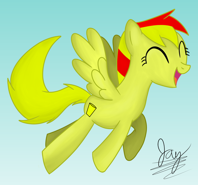 Size: 4500x4200 | Tagged: artist needed, safe, artist:jay_wackal, derpibooru import, oc, oc:marmalade, unofficial characters only, pegasus, pony, base artist needed, base used, female, flying, happy, image, open mouth, original character do not steal, png, solo