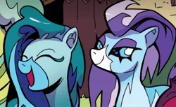 Size: 580x355 | Tagged: safe, artist:andypriceart, derpibooru import, idw, screencap, cactus rose, crystal (character), medley brook, tempest shadow, kelpie, spoiler:comic, spoiler:comic89, broken horn, female, horn, image, jpeg, season 10