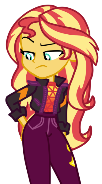 Size: 751x1354 | Tagged: safe, artist:gmaplay, derpibooru import, sunset shimmer, equestria girls, equestria girls series, sunset's backstage pass!, spoiler:eqg series (season 2), female, image, literal butthurt, pain, png, simple background, solo, spank, spanked, spanking, transparent background