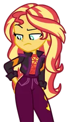 Size: 751x1354 | Tagged: safe, artist:gmaplay, derpibooru import, sunset shimmer, equestria girls, equestria girls series, sunset's backstage pass!, spoiler:eqg series (season 2), female, image, literal butthurt, pain, png, simple background, solo, spank, spanked, spanking, transparent background