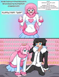 Size: 1275x1650 | Tagged: safe, artist:dywtba-alt-universe, derpibooru import, oc, oc:fluffle puff, human, comic, cute, humanized, image, png