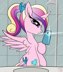 Size: 3500x4000 | Tagged: safe, artist:littlenaughtypony, derpibooru import, princess cadance, alicorn, butt, cute, cutedance, image, jpeg, looking at you, lovebutt, mirror selfie, mobile phone, phone, selfie, smartphone, teenager, teen princess cadance