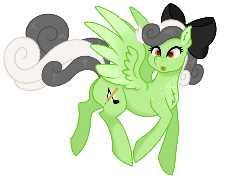 Size: 1024x795 | Tagged: safe, artist:sapphiretwinkle, derpibooru import, oc, oc:ivy whistle, pegasus, pony, bow, female, hair bow, image, mare, png, simple background, solo, transparent background