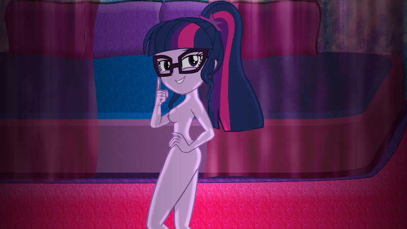 Size: 5120x2880 | Tagged: questionable, artist:laszlvfx, derpibooru import, edit, editor:lexx disaster, sci-twi, twilight sparkle, equestria girls, adorasexy, beautiful, beautisexy, breasts, cute, female, glasses, image, nipples, nudity, png, seductive, seductive look, seductive pose, sexy, solo, solo female, wallpaper, wallpaper edit