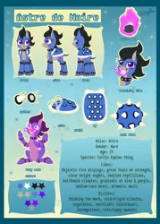 Size: 3000x4200 | Tagged: safe, artist:unisoleil, derpibooru import, oc, oc:astre de noire, unofficial characters only, hybrid, original species, pony, female, image, png, reference sheet