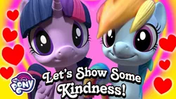 Size: 1280x720 | Tagged: safe, derpibooru import, rainbow dash, twilight sparkle, twilight sparkle (alicorn), alicorn, pony, hello pinkie pie, 3d, image, jpeg, youtube link, youtube thumbnail