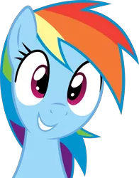 Size: 2500x3185 | Tagged: safe, artist:30clock, derpibooru import, rainbow dash, pegasus, pony, bust, cute, dashabetes, female, image, mare, png, portrait, simple background, solo, transparent background, vector