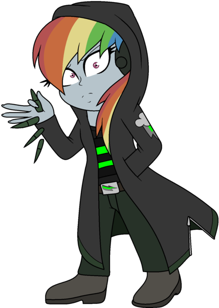 Size: 1208x1692 | Tagged: safe, artist:enderboy1908, derpibooru import, rainbow dash, cyborg, elements of insanity, equestria girls, demented six, image, png, possessed, rainbine, scout, simple background, team fortress 2, transparent background