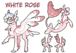 Size: 2000x1400 | Tagged: safe, artist:x-vintage--owl-x, derpibooru import, oc, oc:white rose, classical hippogriff, hippogriff, seapony (g4), blue eyes, image, png, simple background, solo, transparent background