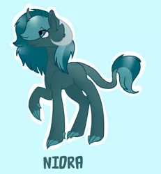 Size: 700x756 | Tagged: safe, artist:fluffy-fillies, derpibooru import, oc, oc:nidra, unofficial characters only, eye clipping through hair, female, hybrid oc, image, png, solo