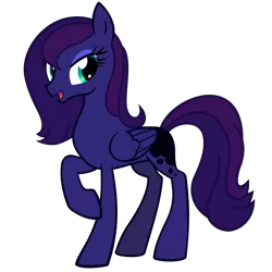 Size: 2000x2000 | Tagged: safe, artist:the smiling pony, derpibooru import, oc, oc:lunnaya stasya, unofficial characters only, pegasus, pony, derpibooru community collaboration, .svg available, 2021 community collab, image, looking at you, not luna, png, simple background, solo, transparent background, vector