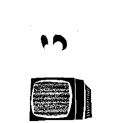 Size: 600x600 | Tagged: safe, artist:skookz, derpibooru import, oc, unnamed oc, earth pony, ghost, ghost pony, pony, undead, animated, black sclera, cute, female, floating, gif, image, looking down, mare, monochrome, simple background, solo, static, television, transparent background