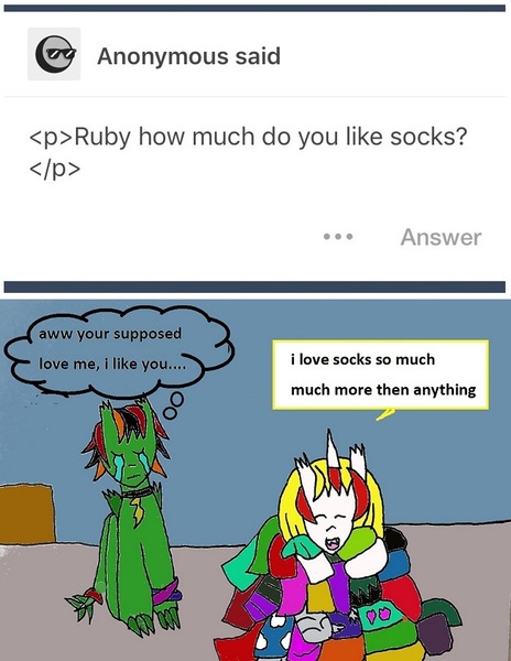 Size: 652x844 | Tagged: safe, artist:ask-luciavampire, derpibooru import, alicorn, dragon, pony, vampire, vampony, ask, clothes, image, jpeg, socks, tumblr