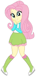 Size: 1429x2522 | Tagged: safe, alternate version, artist:gmaplay, derpibooru import, fluttershy, equestria girls, alternate costumes, alternate outfits, image, png, simple background, solo, transparent background