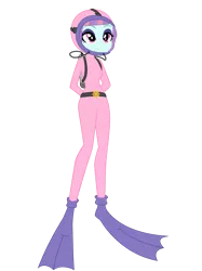 Size: 1024x1366 | Tagged: safe, artist:zefrenchm, derpibooru import, sunny flare, equestria girls, clothes, diving suit, female, hooded wetsuit, image, png, scuba, scuba gear, simple background, solo, transparent background, vector, wetsuit