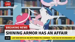 Size: 1280x720 | Tagged: suggestive, derpibooru import, edit, edited screencap, screencap, pinkie pie, princess flurry heart, shining armor, alicorn, earth pony, pony, unicorn, the crystalling, 69 position, affair, break your own news, breaking news, female, image, implied oral, infidelity, male, mare, not what it looks like, oral, out of context, png, sex, stallion