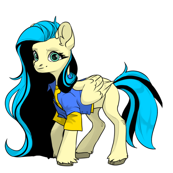 Size: 1024x1024 | Tagged: safe, artist:band sickle, derpibooru import, oc, oc:cirrus sky, unofficial characters only, pegasus, pony, clothes, determined look, female, image, jacket, mare, not fluttershy, png, pony maker, shirt, simple background, solo, striped mane, striped tail, transparent background