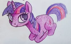 Size: 800x500 | Tagged: safe, artist:ponsce, derpibooru import, twilight sparkle, pony, unicorn, image, jpeg, solo, traditional art, unicorn twilight