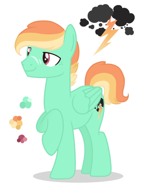 Size: 1200x1564 | Tagged: safe, artist:magicuniclaws, derpibooru import, pegasus, pony, image, magical lesbian spawn, male, offspring, parent:lightning dust, parent:minty, png, simple background, solo, stallion, transparent background