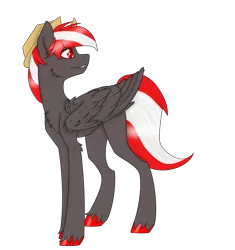 Size: 2000x2132 | Tagged: artist needed, safe, derpibooru import, oc, oc:road hog, unofficial characters only, pegasus, pony, derpibooru community collaboration, 2021 community collab, hat, image, png, simple background, solo, transparent background, unshorn fetlocks