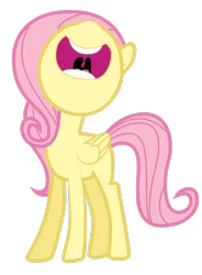 Size: 2103x2852 | Tagged: safe, artist:omniferious, derpibooru import, screencap, fluttershy, pegasus, pony, the cutie mark chronicles, female, filly, filly fluttershy, image, nose in the air, open mouth, png, simple background, so many wonders, solo, transparent background, uvula, vector, volumetric mouth, younger