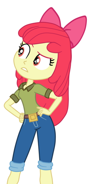 Size: 1242x2500 | Tagged: safe, artist:gmaplay, derpibooru import, apple bloom, eqg summertime shorts, equestria girls, the canterlot movie club, hand on hip, hips, image, png, simple background, solo, transparent background